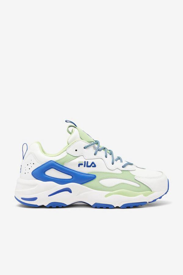 Tênis Fila Homem Branco/Azuis/Verdes - Fila Ray Tracer Portugal Online,YUWB-28756